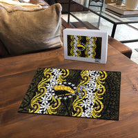 Personalised Cook Islands Aitutaki Puzzle Tiare Maori Polynesian Waves Tattoo