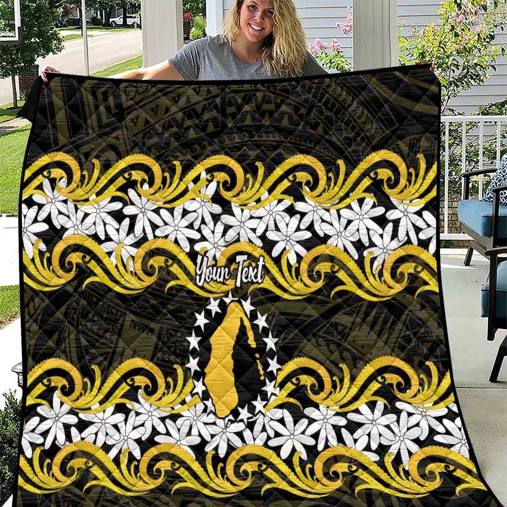 Personalised Cook Islands Aitutaki Quilt Tiare Maori Polynesian Waves Tattoo
