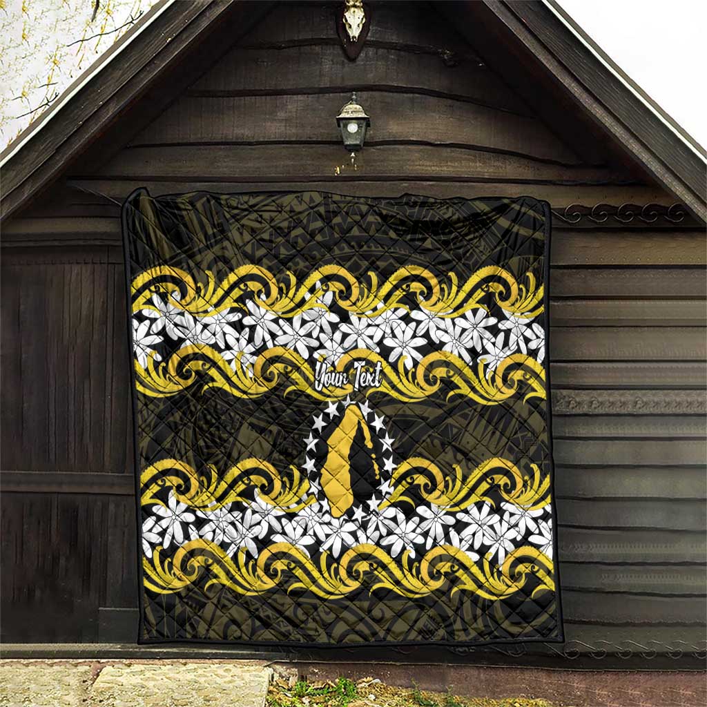 Personalised Cook Islands Aitutaki Quilt Tiare Maori Polynesian Waves Tattoo