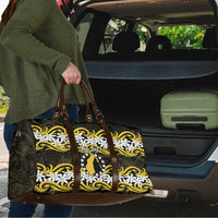 Personalised Cook Islands Aitutaki Travel Bag Tiare Maori Polynesian Waves Tattoo