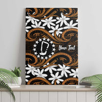 Personalised Cook Islands Rakahanga Canvas Wall Art Tiare Maori Polynesian Waves Tattoo