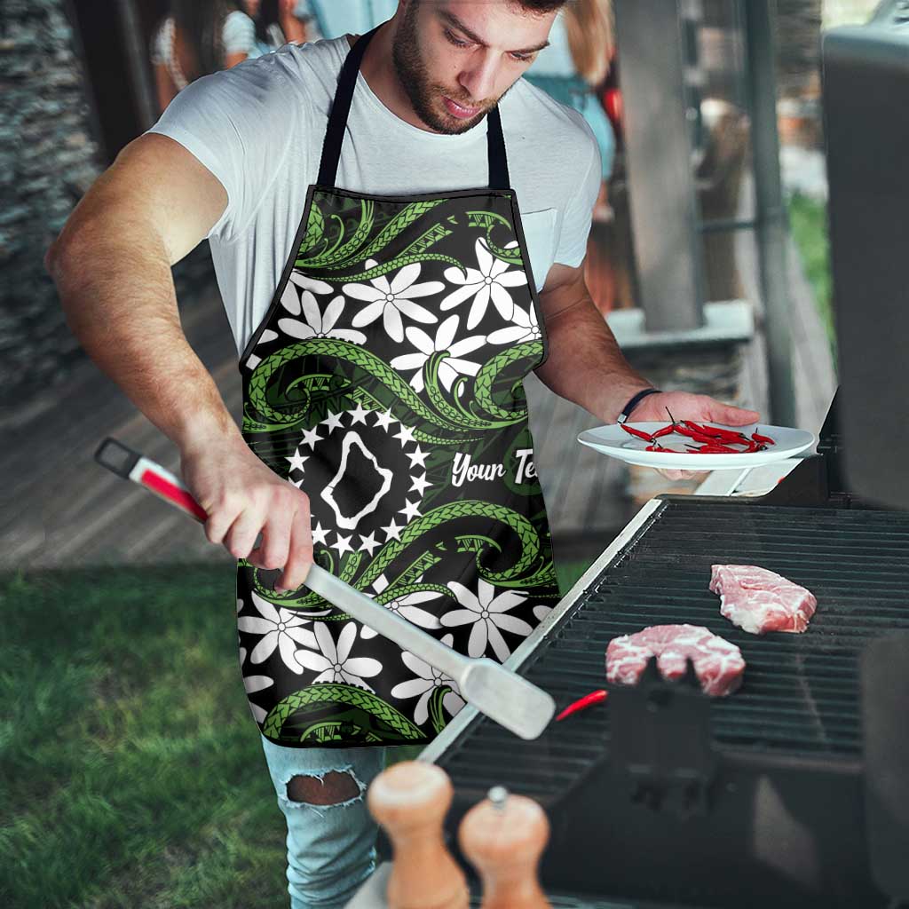 Personalised Cook Islands Palmerston Apron Tiare Maori Polynesian Waves Tattoo