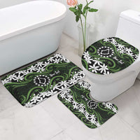 Personalised Cook Islands Palmerston Bathroom Set Tiare Maori Polynesian Waves Tattoo