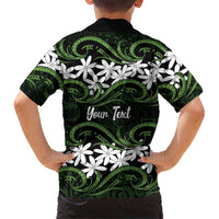 Personalised Cook Islands Palmerston Family Matching Summer Maxi Dress and Hawaiian Shirt Tiare Maori Polynesian Waves Tattoo LT14 - Polynesian Pride