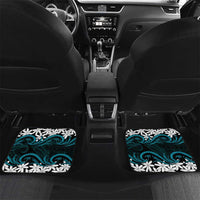 Personalised Cook Islands Penrhyn Atoll Car Mats Tiare Maori Polynesian Waves Tattoo