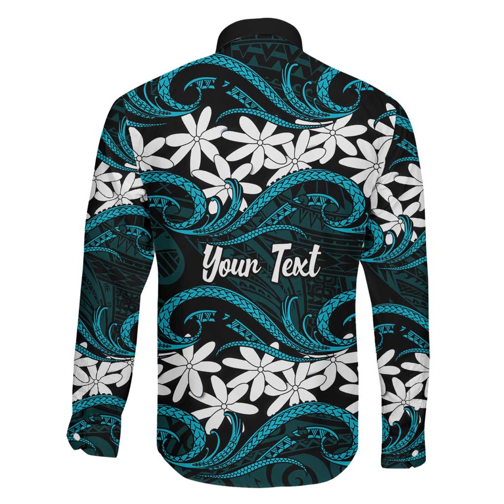 Personalised Cook Islands Penrhyn Atoll Family Matching Mermaid Dress and Hawaiian Shirt Tiare Maori Polynesian Waves Tattoo LT14 - Polynesian Pride
