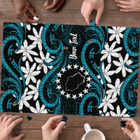 Personalised Cook Islands Penrhyn Atoll Puzzle Tiare Maori Polynesian Waves Tattoo
