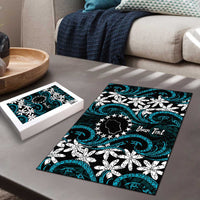 Personalised Cook Islands Penrhyn Atoll Puzzle Tiare Maori Polynesian Waves Tattoo
