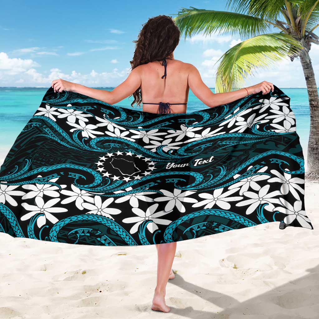 Personalised Cook Islands Penrhyn Atoll Sarong Tiare Maori Polynesian Waves Tattoo