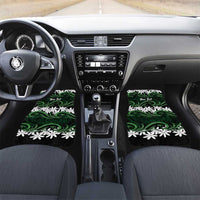 Personalised Cook Islands Mitiaro Car Mats Tiare Maori Polynesian Waves Tattoo