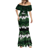 Personalised Cook Islands Mitiaro Mermaid Dress Tiare Maori Polynesian Waves Tattoo