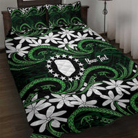 Personalised Cook Islands Mitiaro Quilt Bed Set Tiare Maori Polynesian Waves Tattoo