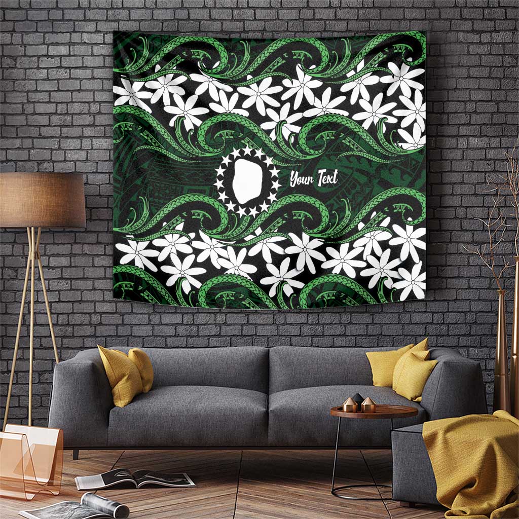 Personalised Cook Islands Mitiaro Tapestry Tiare Maori Polynesian Waves Tattoo