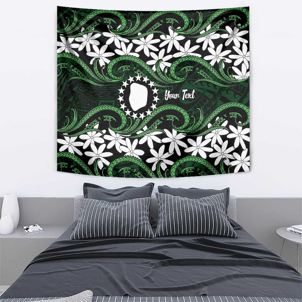 Personalised Cook Islands Mitiaro Tapestry Tiare Maori Polynesian Waves Tattoo