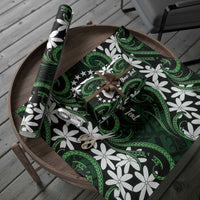 Personalised Cook Islands Mitiaro Wrapping Paper Tiare Maori Polynesian Waves Tattoo
