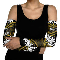Personalised Cook Islands Manihiki Arm Sleeves Tiare Maori Polynesian Waves Tattoo
