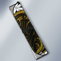 Personalised Cook Islands Manihiki Auto Sun Shade Tiare Maori Polynesian Waves Tattoo