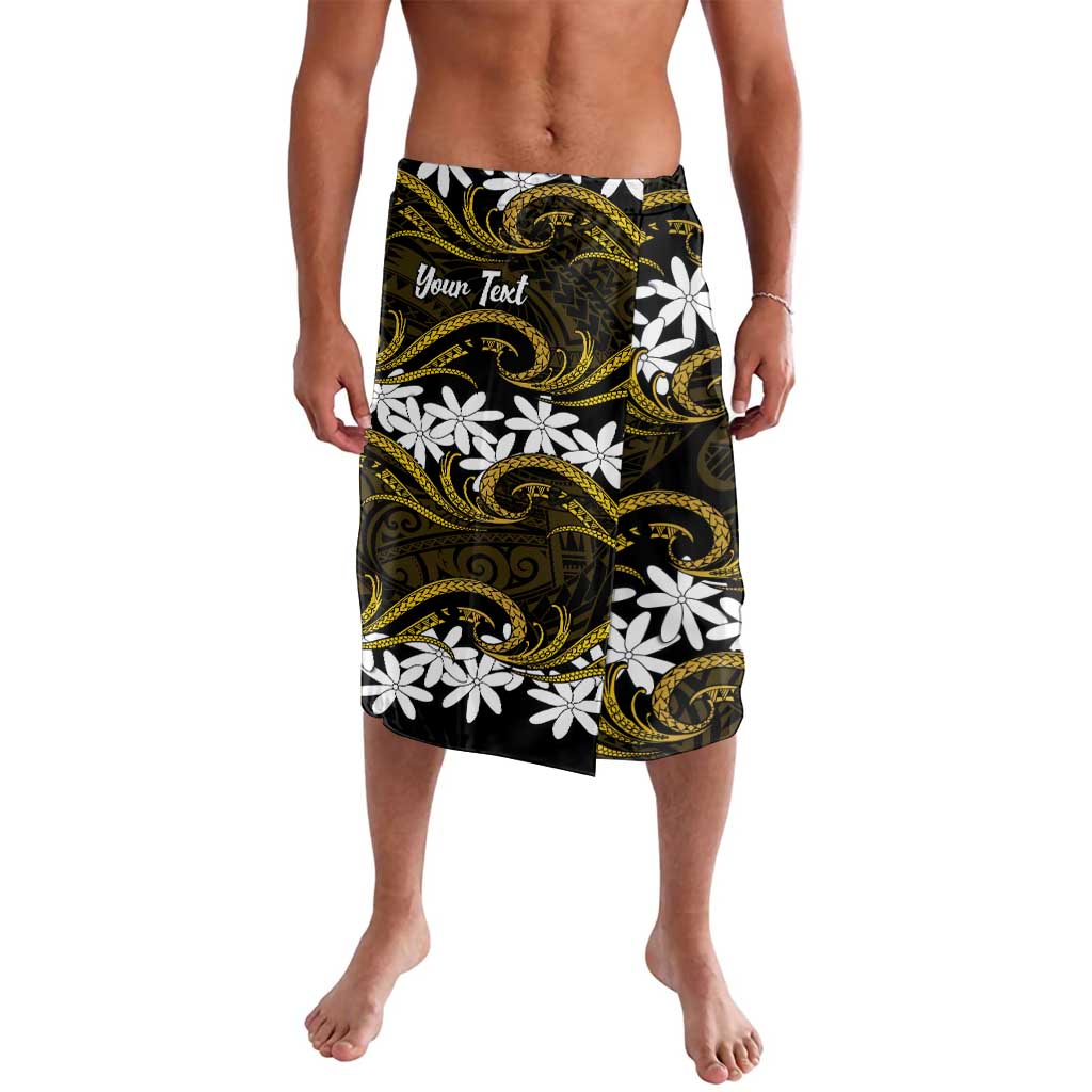 Personalised Cook Islands Manihiki Lavalava Tiare Maori Polynesian Waves Tattoo