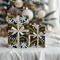 Personalised Cook Islands Manihiki Wrapping Paper Tiare Maori Polynesian Waves Tattoo