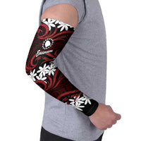 Personalised Cook Islands Atiu Enuamanu Arm Sleeves Tiare Maori Polynesian Waves Tattoo