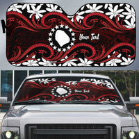 Personalised Cook Islands Atiu Enuamanu Auto Sun Shade Tiare Maori Polynesian Waves Tattoo