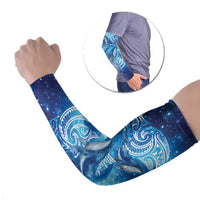 New Zealand Humpback Whale Matariki Arm Sleeves Maori New Year Taniko Niho Taniwha