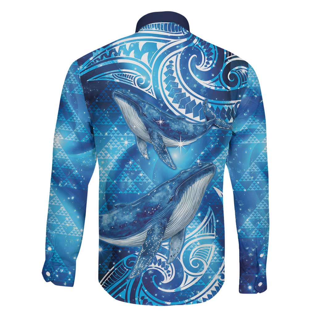 New Zealand Humpback Whale Matariki Family Matching Puletasi and Hawaiian Shirt Maori New Year Taniko Niho Taniwha LT14 - Polynesian Pride