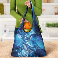 New Zealand Humpback Whale Matariki Grocery Bag Maori New Year Taniko Niho Taniwha