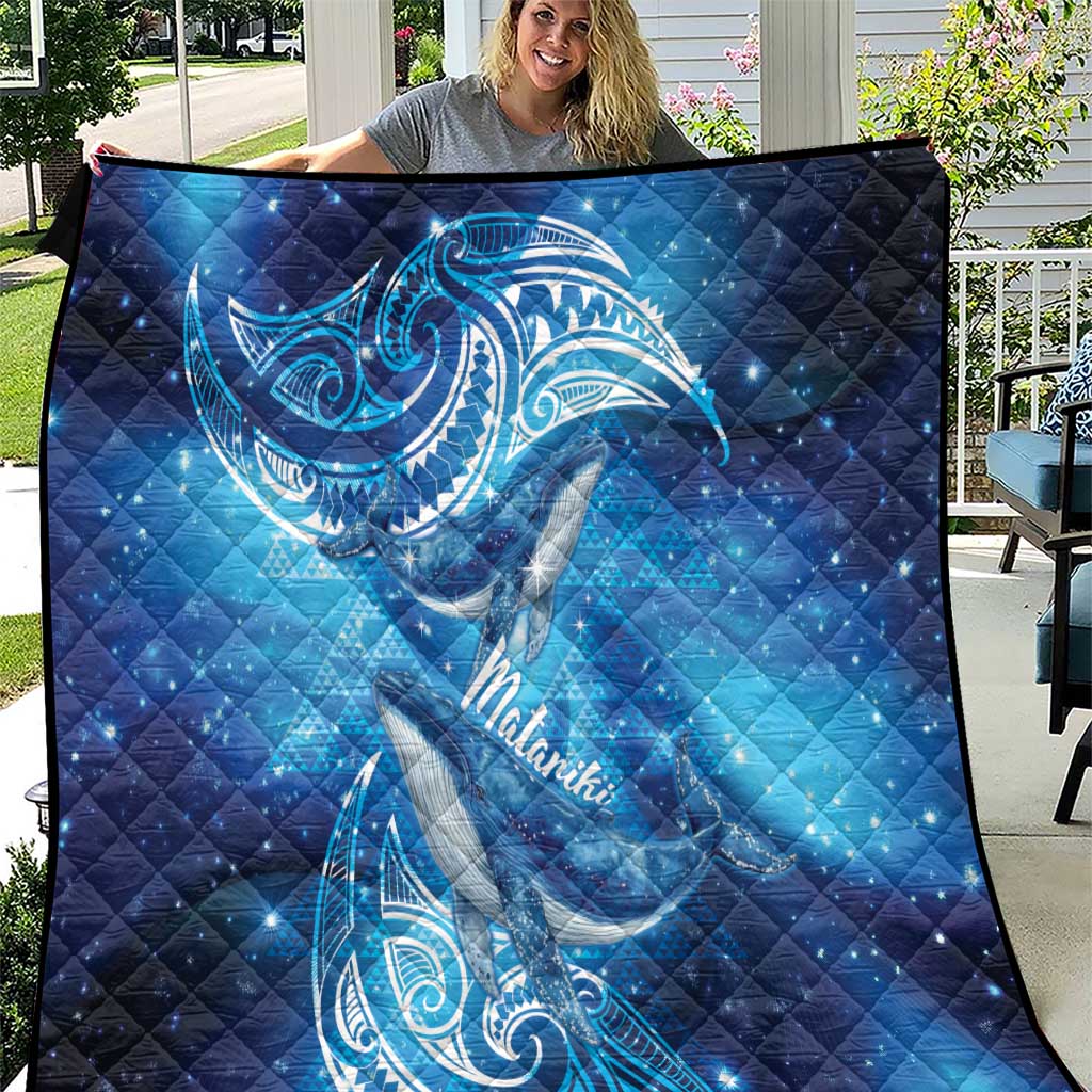 New Zealand Humpback Whale Matariki Quilt Maori New Year Taniko Niho Taniwha