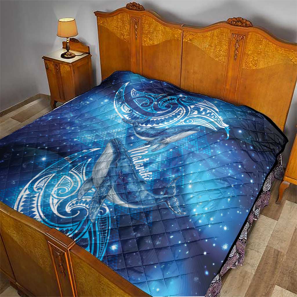 New Zealand Humpback Whale Matariki Quilt Maori New Year Taniko Niho Taniwha