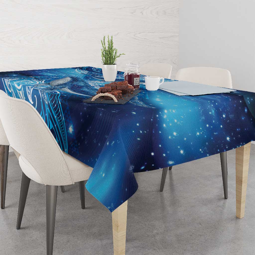 New Zealand Humpback Whale Matariki Tablecloth Maori New Year Taniko Niho Taniwha