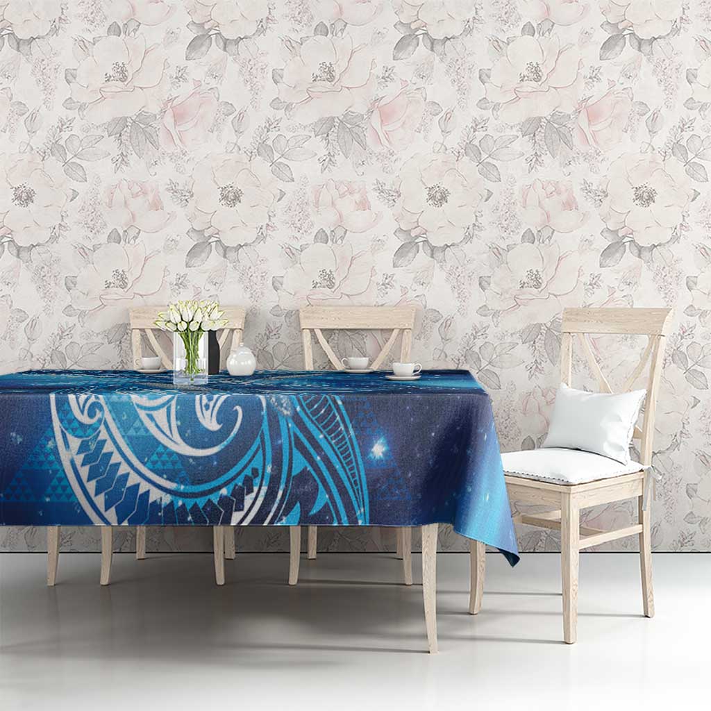 New Zealand Humpback Whale Matariki Tablecloth Maori New Year Taniko Niho Taniwha