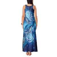New Zealand Humpback Whale Matariki Tank Maxi Dress Maori New Year Taniko Niho Taniwha