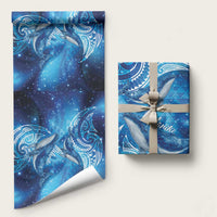 New Zealand Humpback Whale Matariki Wrapping Paper Maori New Year Taniko Niho Taniwha