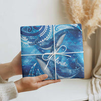 New Zealand Humpback Whale Matariki Wrapping Paper Maori New Year Taniko Niho Taniwha