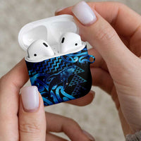 Humpback Whale Matariki New Zealand AirPods Case NZ Maori Paikea Poutama Luxury Blue