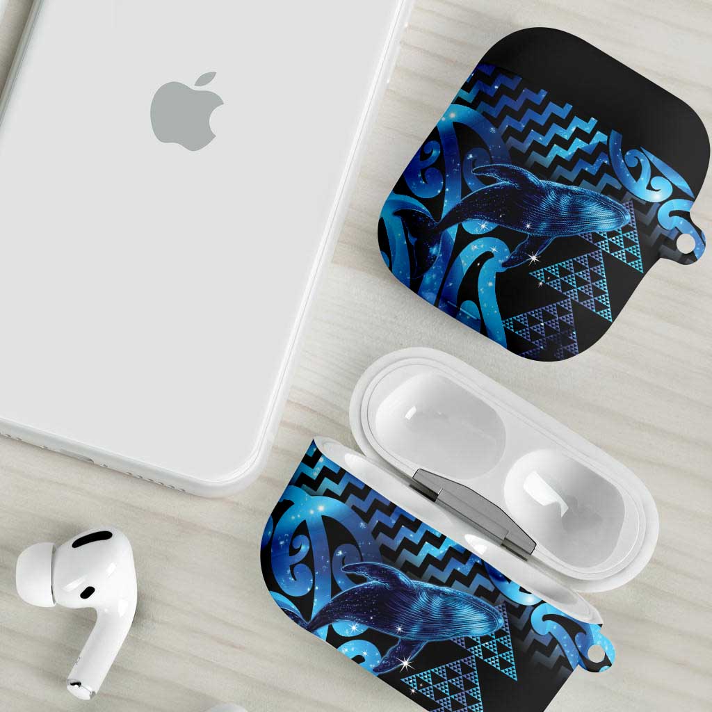 Humpback Whale Matariki New Zealand AirPods Case NZ Maori Paikea Poutama Luxury Blue