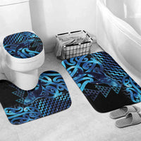 Humpback Whale Matariki New Zealand Bathroom Set NZ Maori Paikea Poutama Luxury Blue