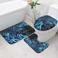 Humpback Whale Matariki New Zealand Bathroom Set NZ Maori Paikea Poutama Luxury Blue