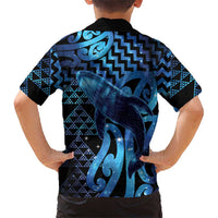 Humpback Whale Matariki New Zealand Hawaiian Shirt NZ Maori Paikea Poutama Luxury Blue