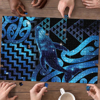 Humpback Whale Matariki New Zealand Puzzle NZ Maori Paikea Poutama Luxury Blue