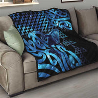 Humpback Whale Matariki New Zealand Quilt NZ Maori Paikea Poutama Luxury Blue