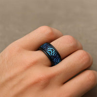 Humpback Whale Matariki New Zealand Spinner Ring NZ Maori Paikea Poutama Luxury Blue