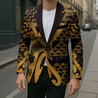 Humpback Whale Matariki New Zealand Blazer NZ Maori Paikea Poutama Luxury Gold