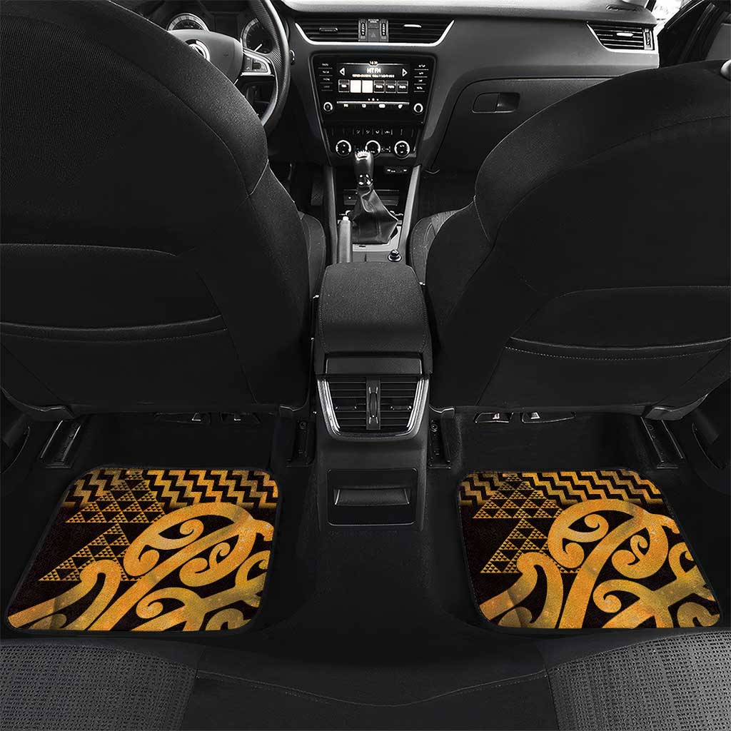 Humpback Whale Matariki New Zealand Car Mats NZ Maori Paikea Poutama Luxury Gold