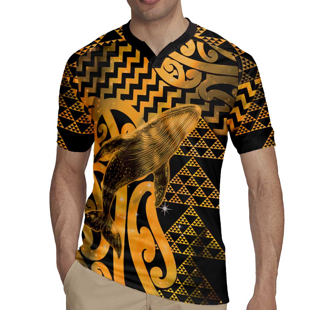 Humpback Whale Matariki New Zealand Rugby Jersey NZ Maori Paikea Poutama Luxury Gold