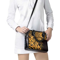 Humpback Whale Matariki New Zealand Shoulder Handbag NZ Maori Paikea Poutama Luxury Gold