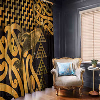 Humpback Whale Matariki New Zealand Window Curtain NZ Maori Paikea Poutama Luxury Gold