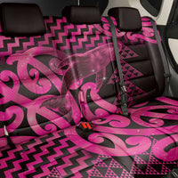 Humpback Whale Matariki New Zealand Back Car Seat Cover NZ Maori Paikea Poutama Luxury Pink