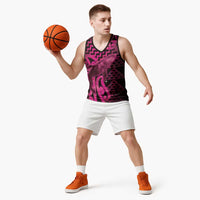 Humpback Whale Matariki New Zealand Basketball Jersey NZ Maori Paikea Poutama Luxury Pink
